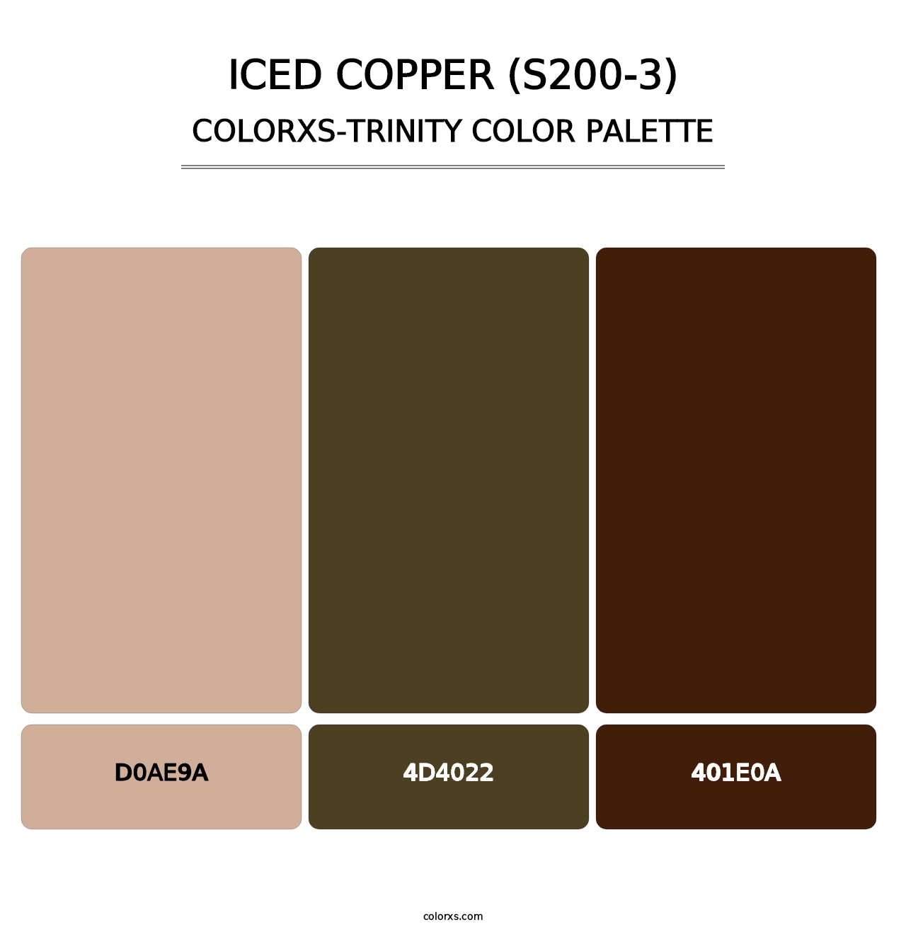 Iced Copper (S200-3) - Colorxs Trinity Palette