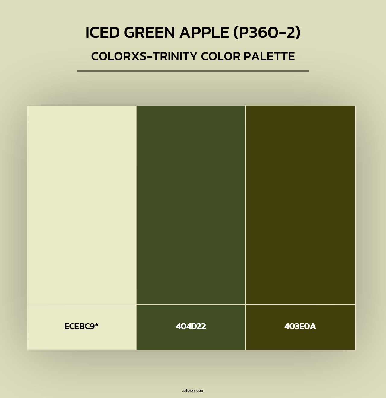 Iced Green Apple (P360-2) - Colorxs Trinity Palette