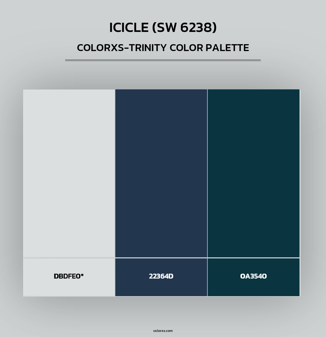 Icicle (SW 6238) - Colorxs Trinity Palette