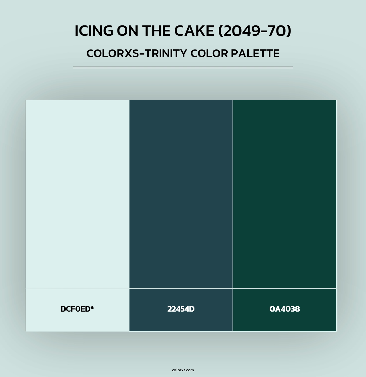 Icing on the Cake (2049-70) - Colorxs Trinity Palette