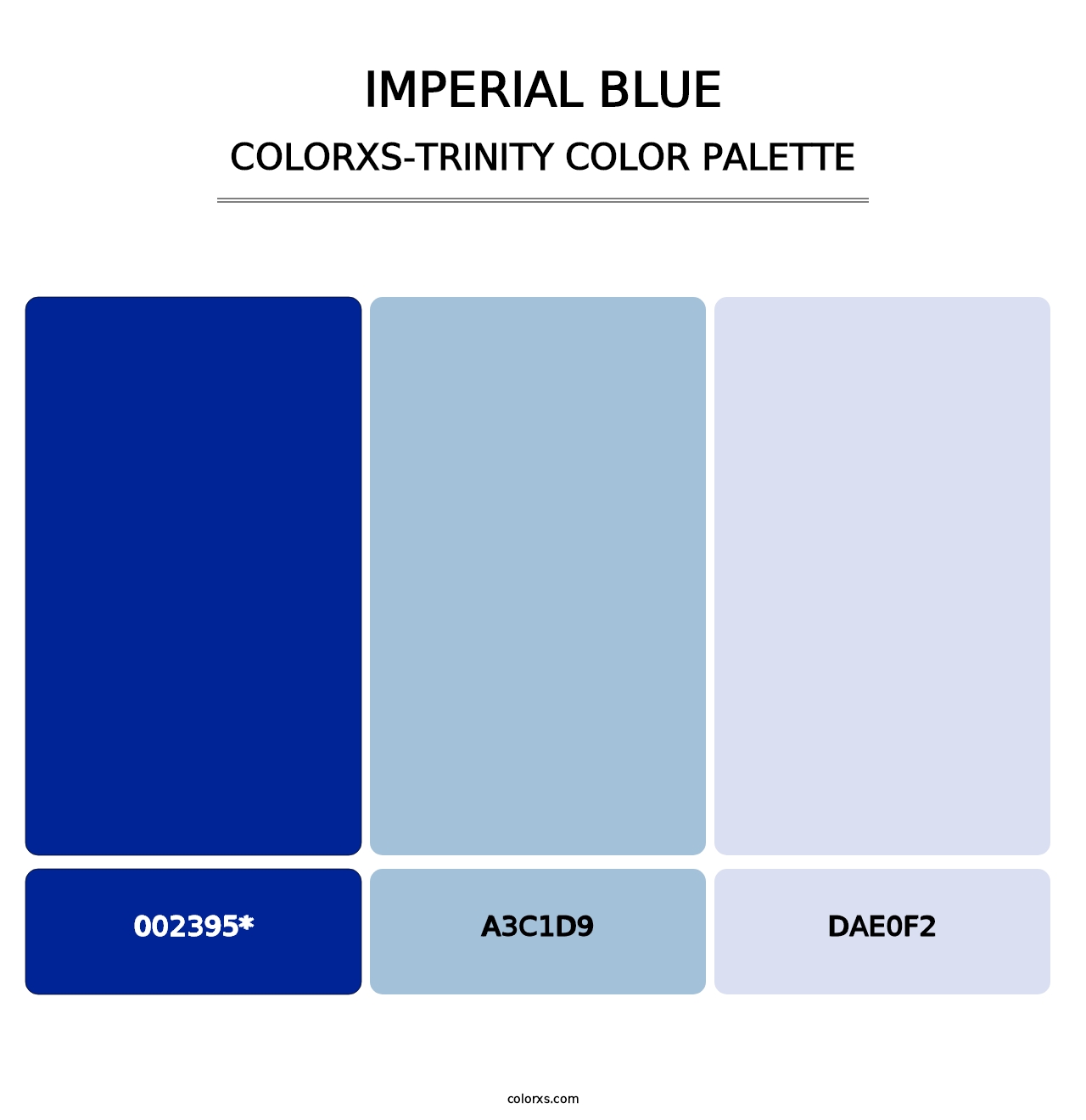 Imperial Blue - Colorxs Trinity Palette