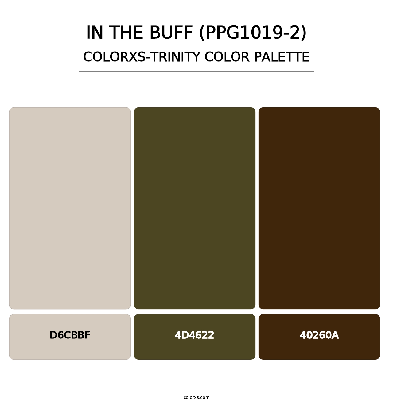 In The Buff (PPG1019-2) - Colorxs Trinity Palette
