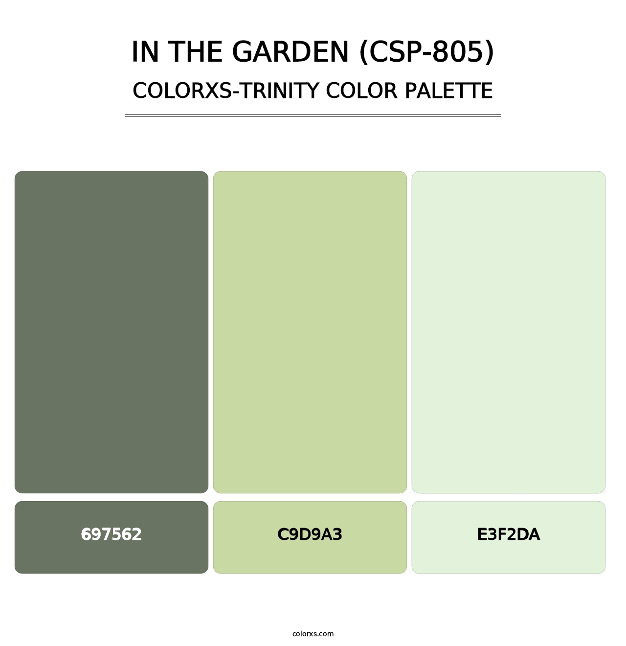 In the Garden (CSP-805) - Colorxs Trinity Palette