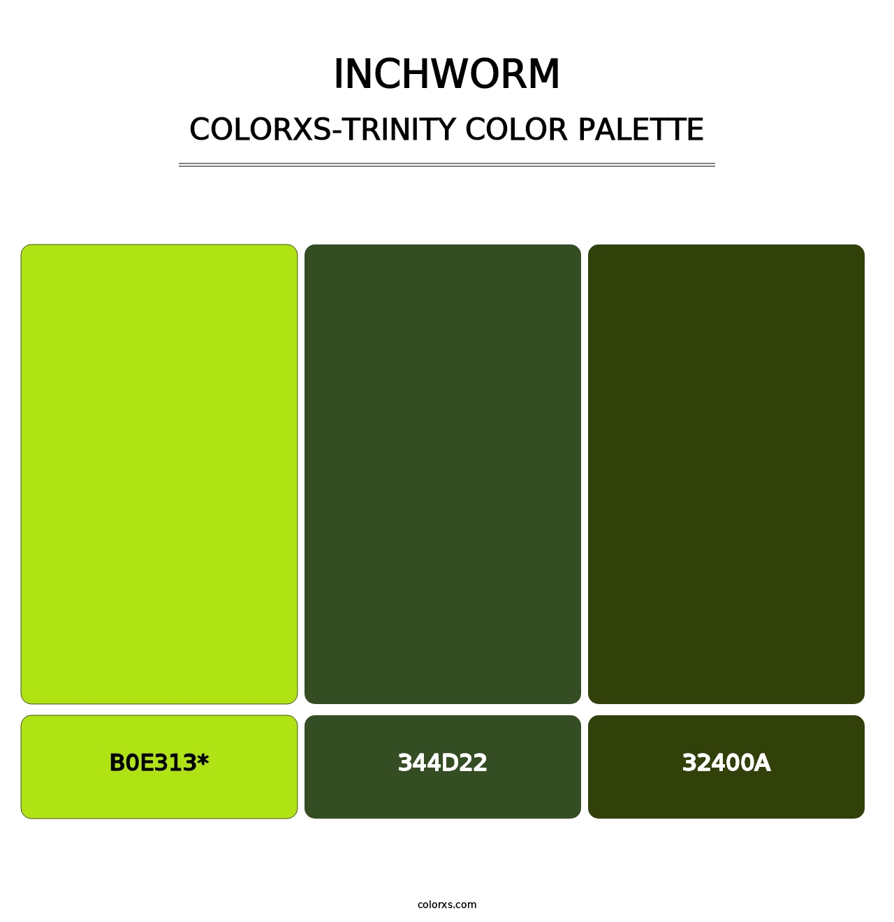 Inchworm - Colorxs Trinity Palette