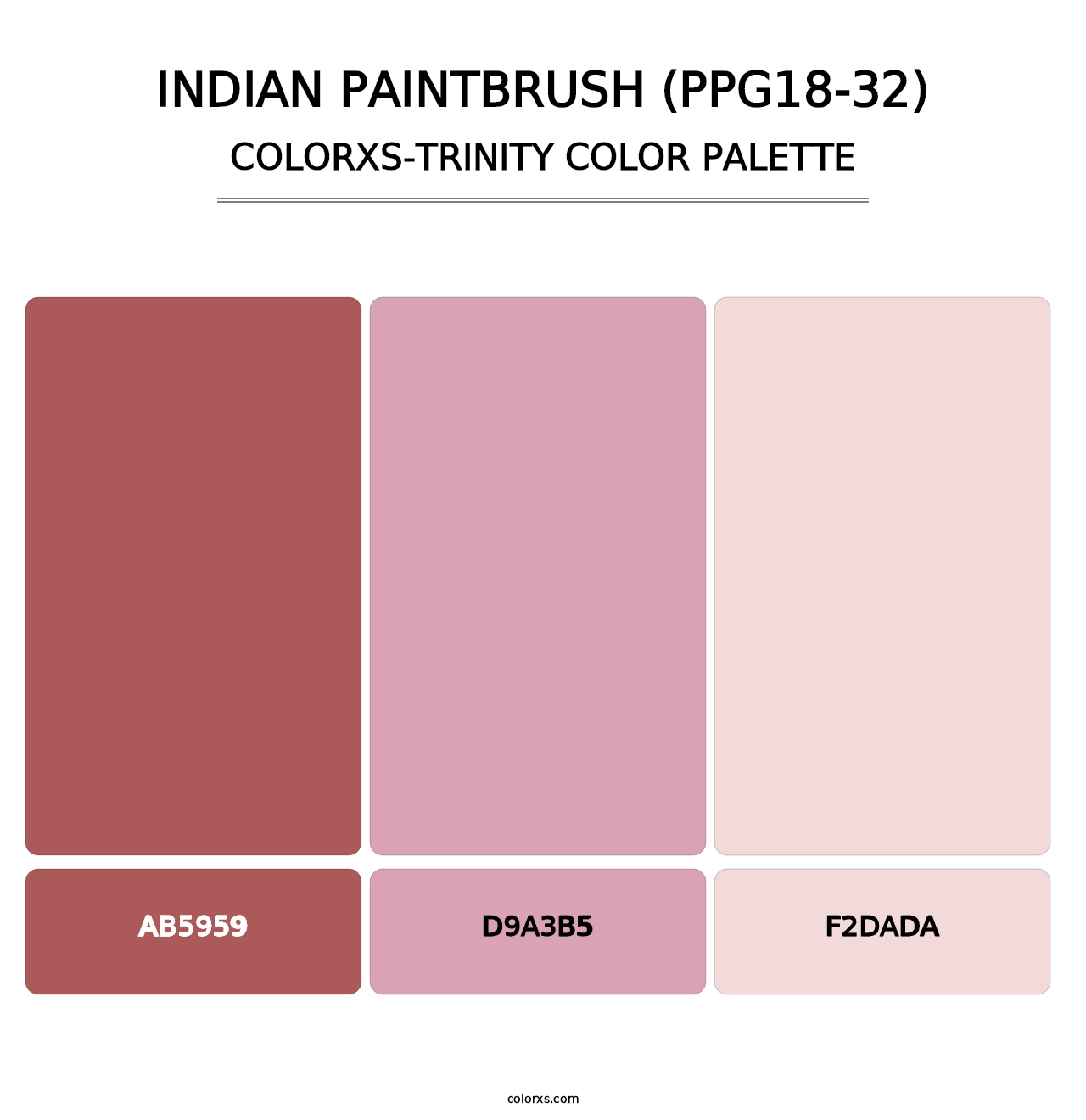 Indian Paintbrush (PPG18-32) - Colorxs Trinity Palette