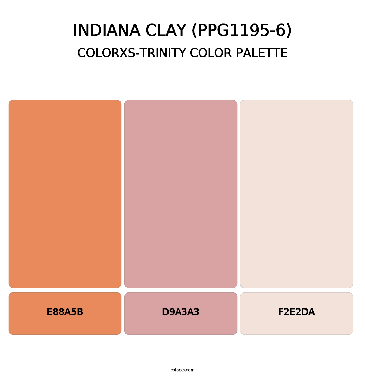 Indiana Clay (PPG1195-6) - Colorxs Trinity Palette