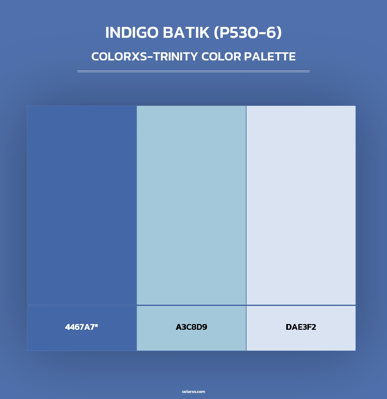 Indigo Batik (P530-6) - Colorxs Trinity Palette