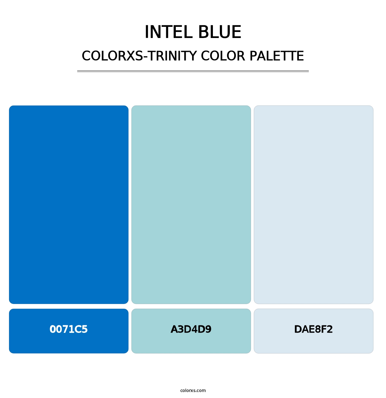 Intel Blue - Colorxs Trinity Palette