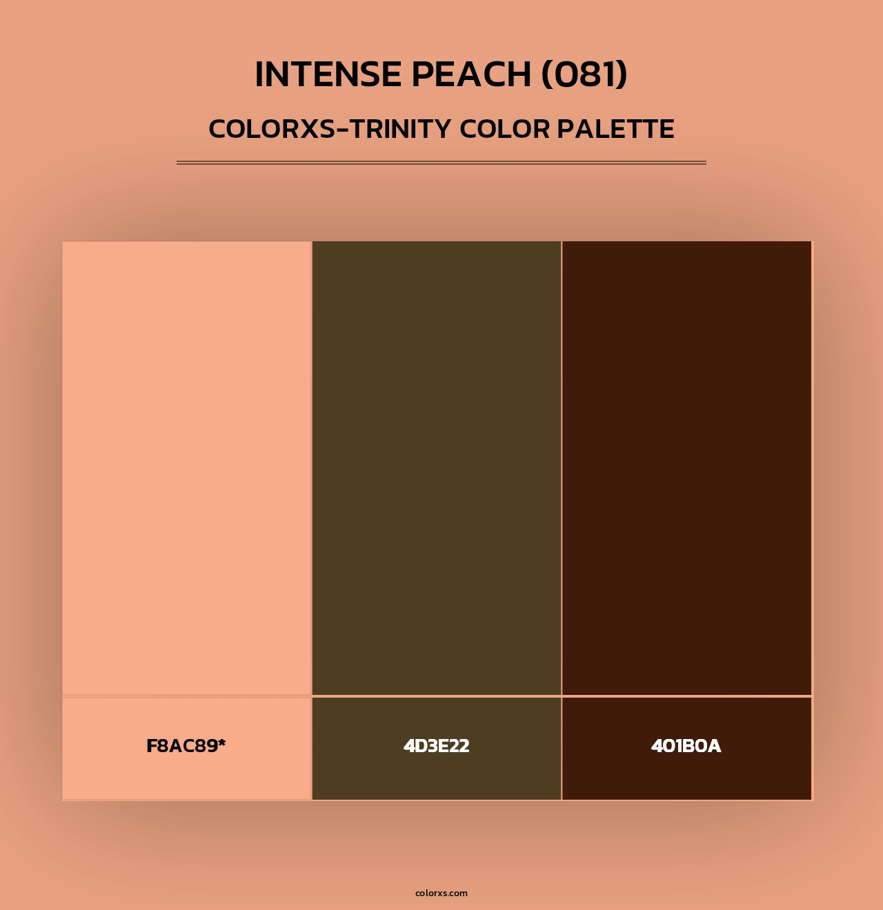 Intense Peach (081) - Colorxs Trinity Palette