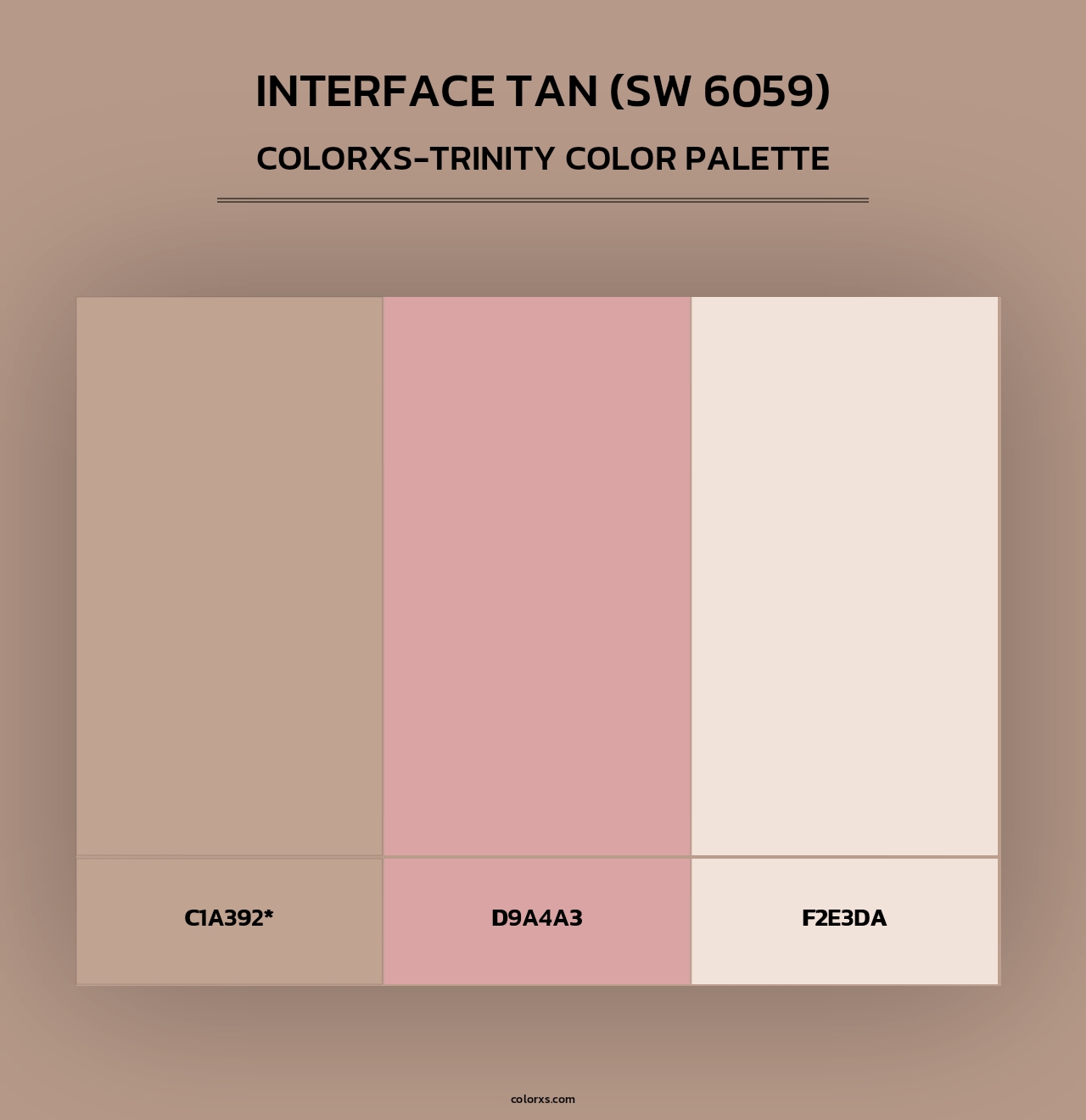 Interface Tan (SW 6059) - Colorxs Trinity Palette