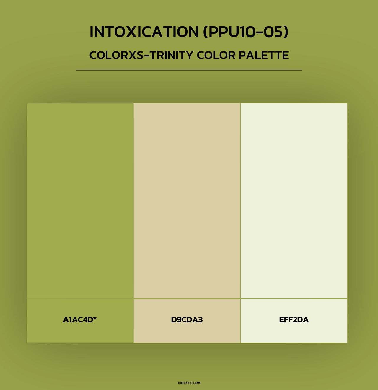Intoxication (PPU10-05) - Colorxs Trinity Palette