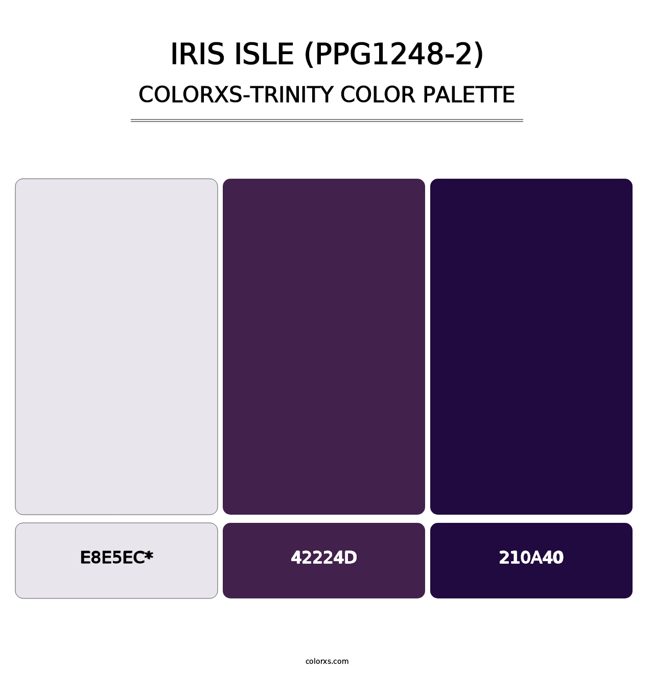 Iris Isle (PPG1248-2) - Colorxs Trinity Palette
