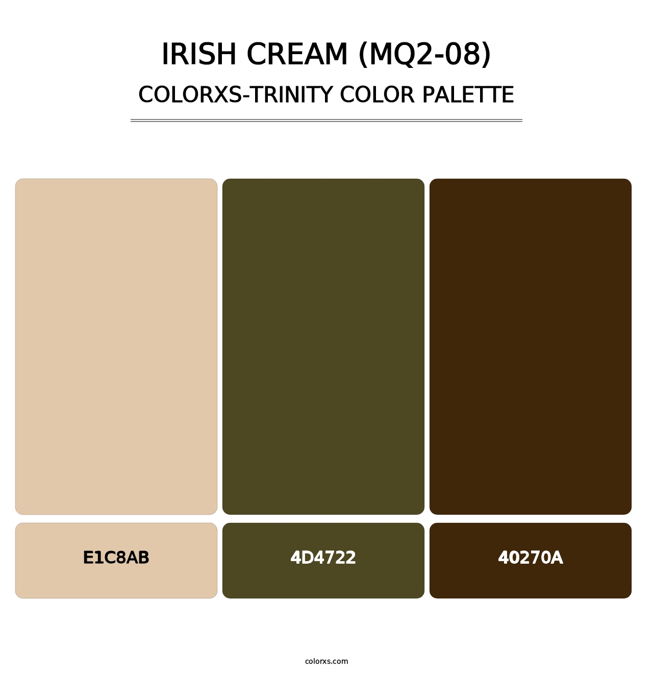 Irish Cream (MQ2-08) - Colorxs Trinity Palette