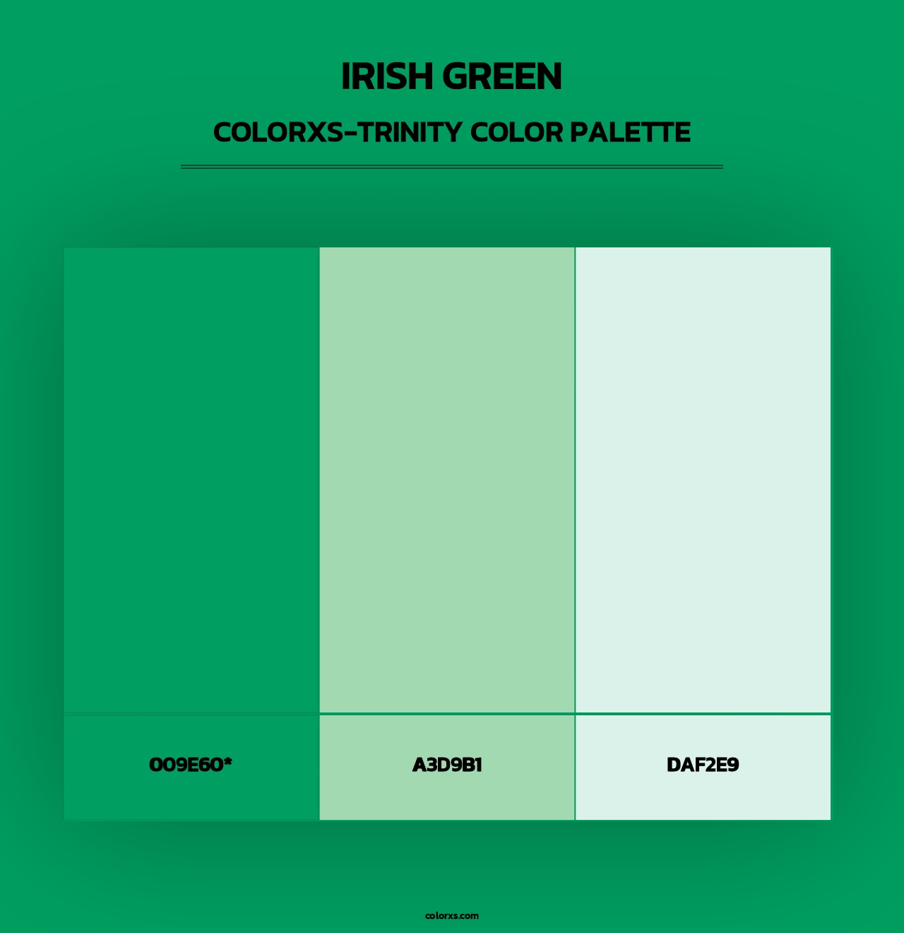 Irish Green - Colorxs Trinity Palette