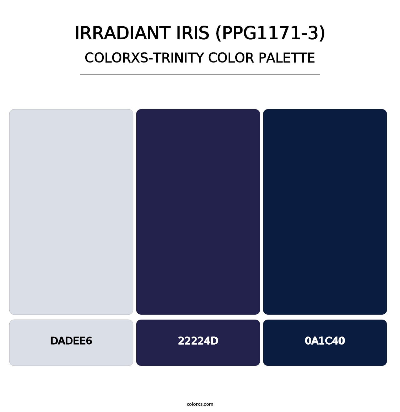 Irradiant Iris (PPG1171-3) - Colorxs Trinity Palette