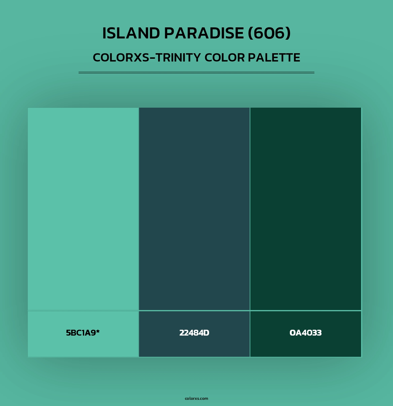 Island Paradise (606) - Colorxs Trinity Palette