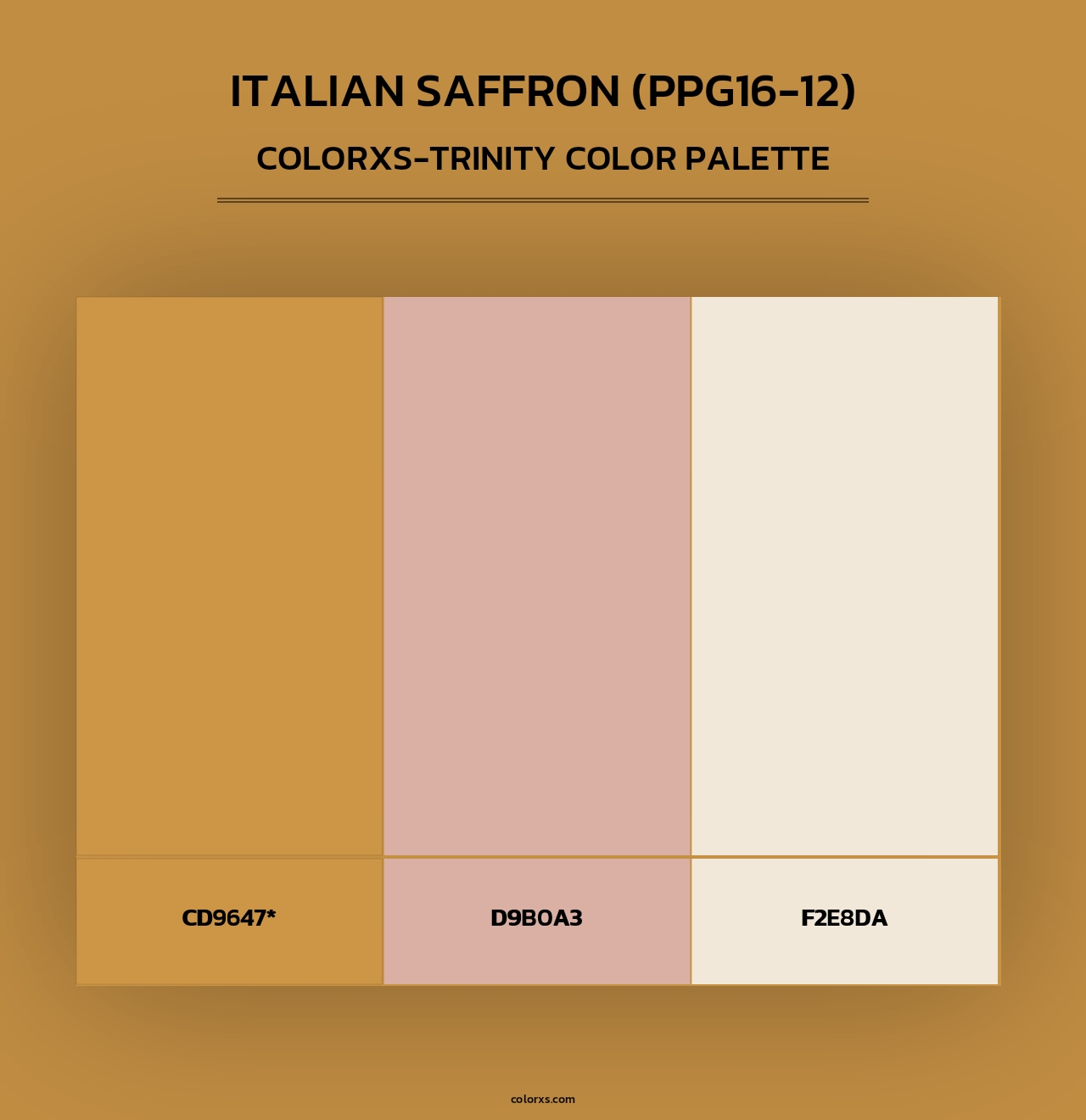 Italian Saffron (PPG16-12) - Colorxs Trinity Palette