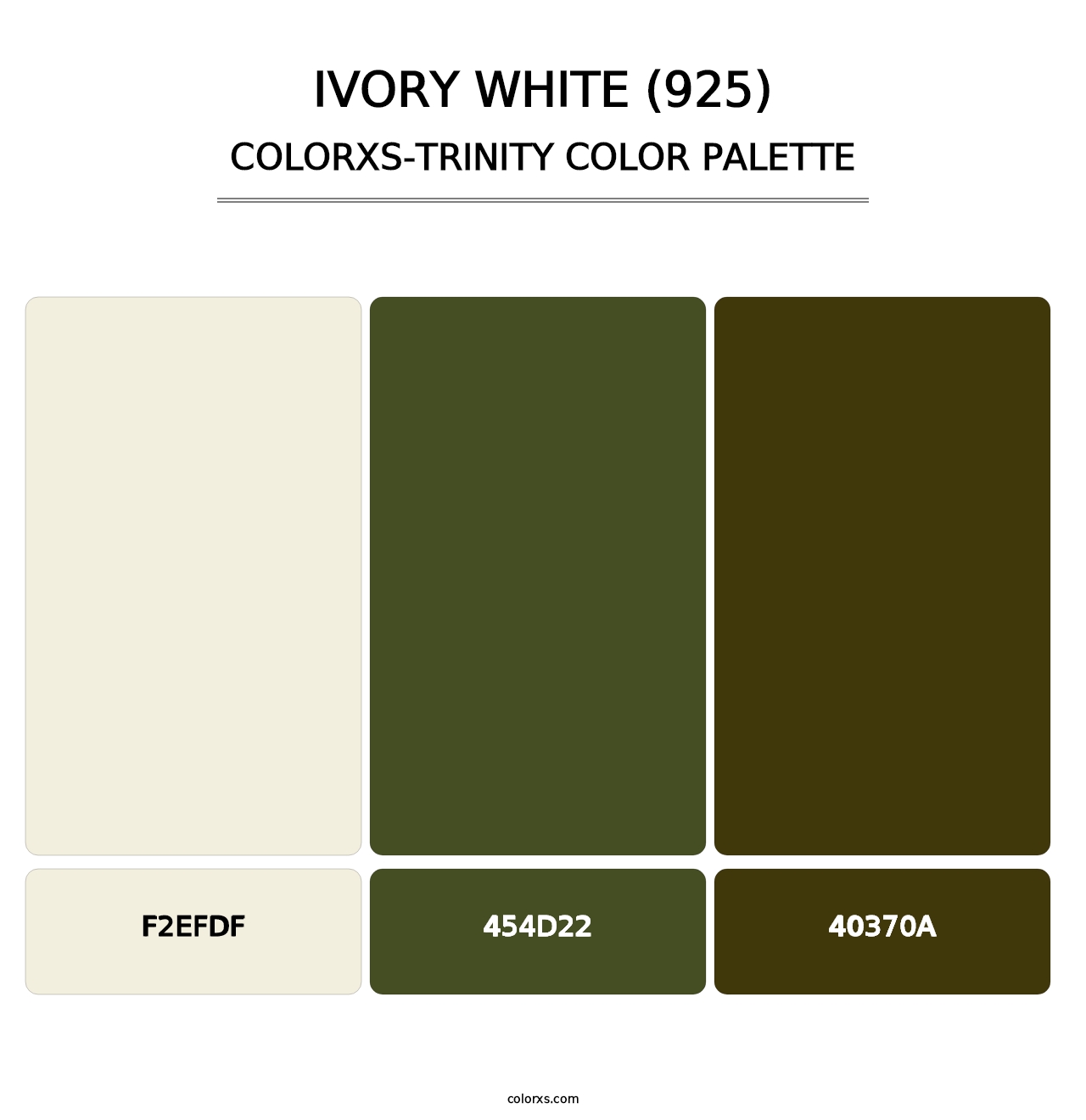Ivory White (925) - Colorxs Trinity Palette