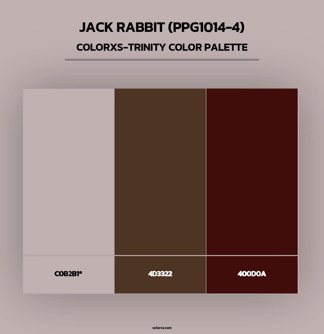 Jack Rabbit (PPG1014-4) - Colorxs Trinity Palette