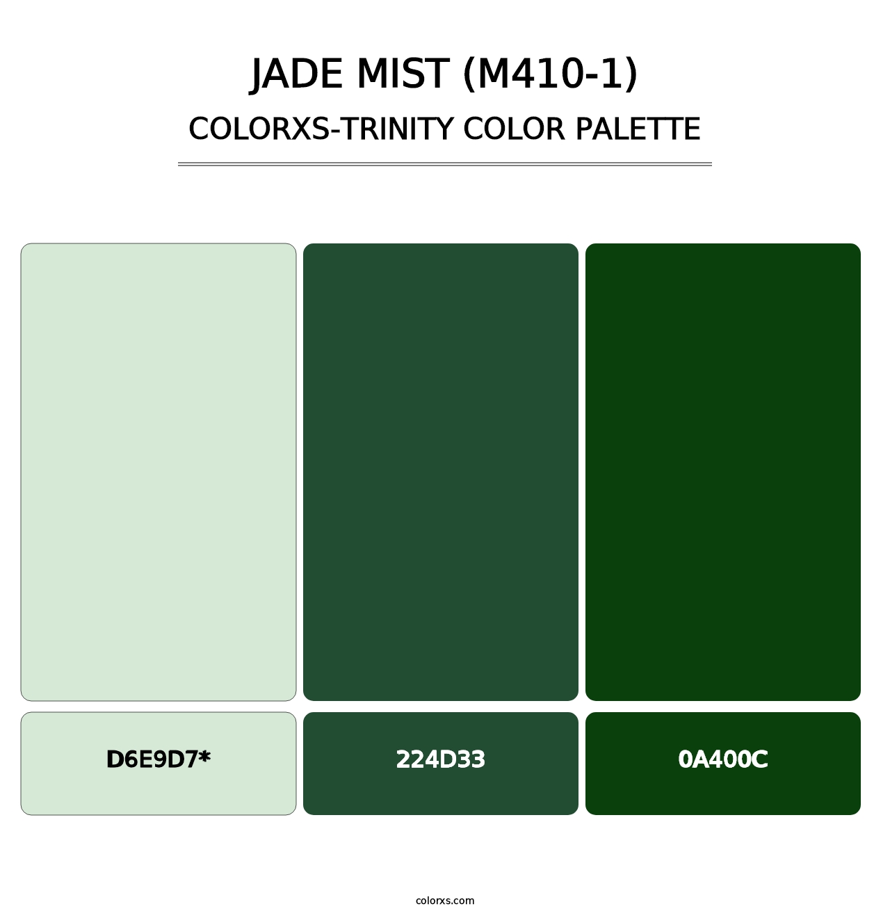 Jade Mist (M410-1) - Colorxs Trinity Palette