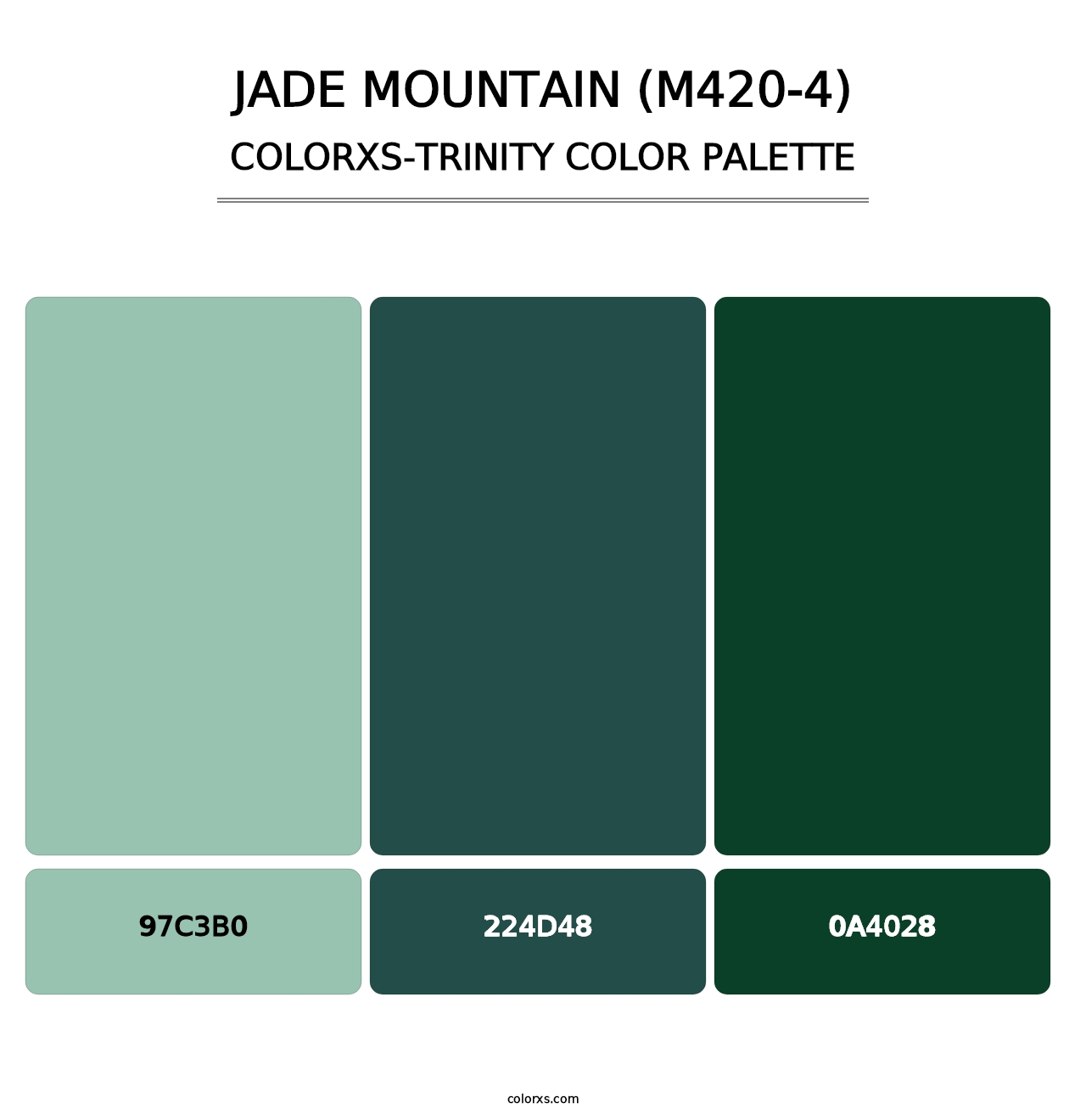Jade Mountain (M420-4) - Colorxs Trinity Palette