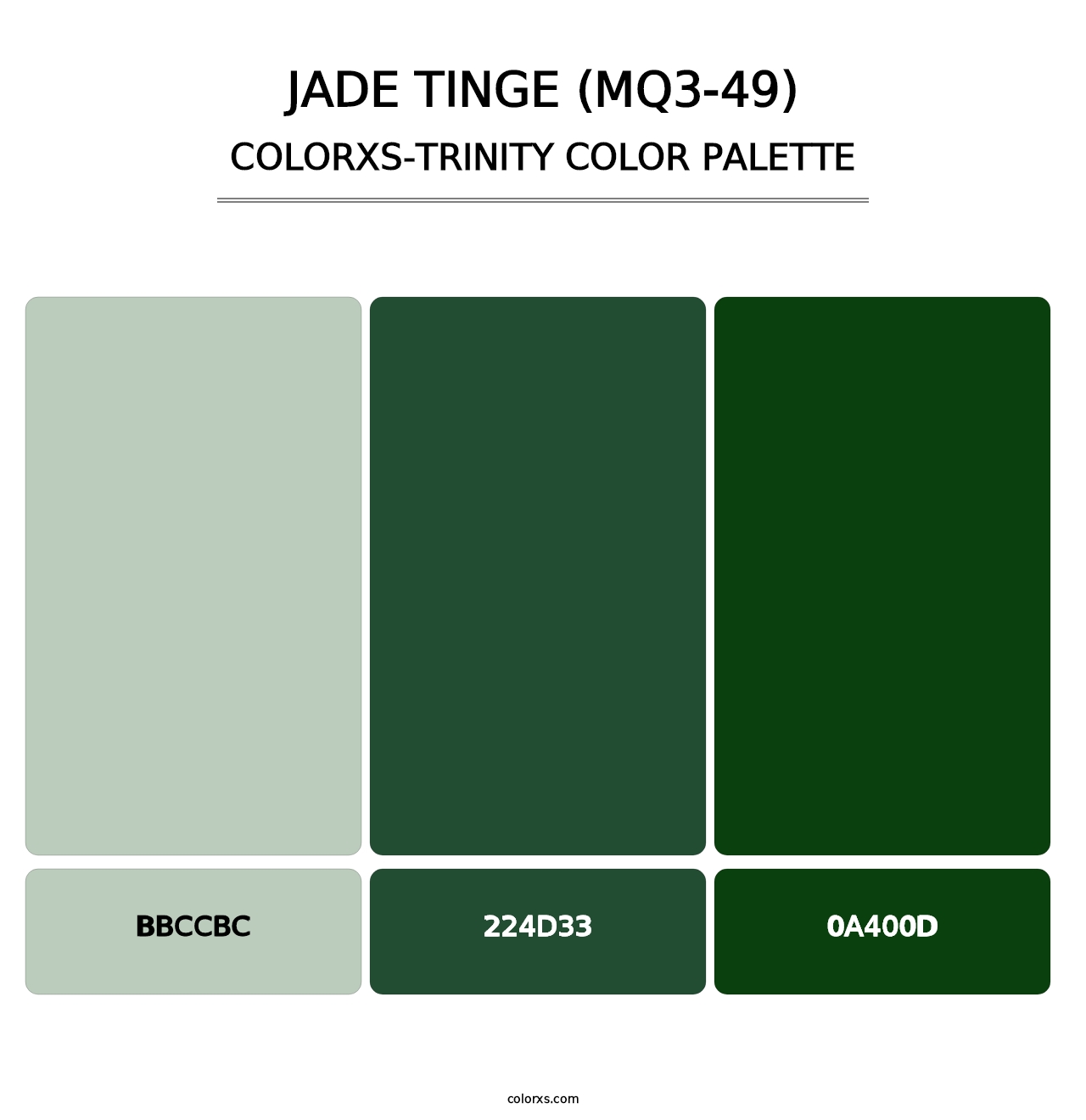 Jade Tinge (MQ3-49) - Colorxs Trinity Palette