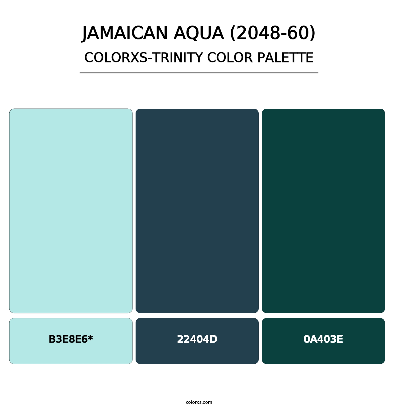 Jamaican Aqua (2048-60) - Colorxs Trinity Palette