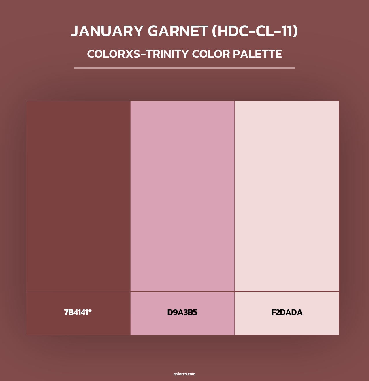 January Garnet (HDC-CL-11) - Colorxs Trinity Palette