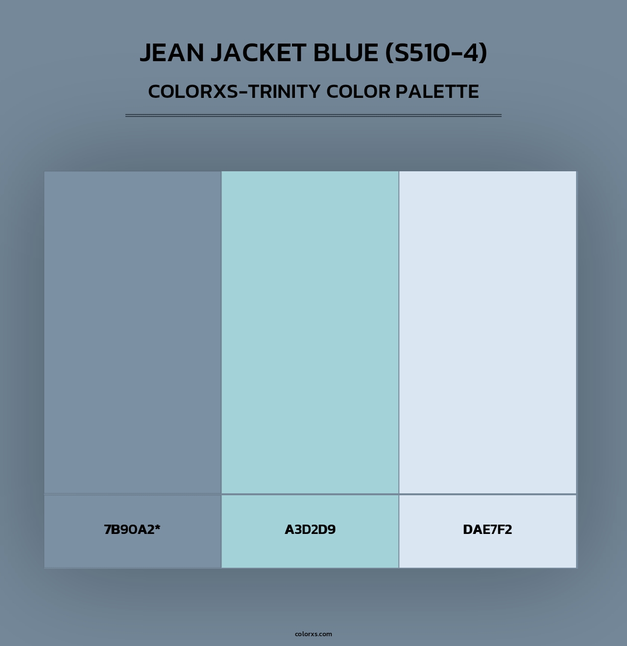 Jean Jacket Blue (S510-4) - Colorxs Trinity Palette