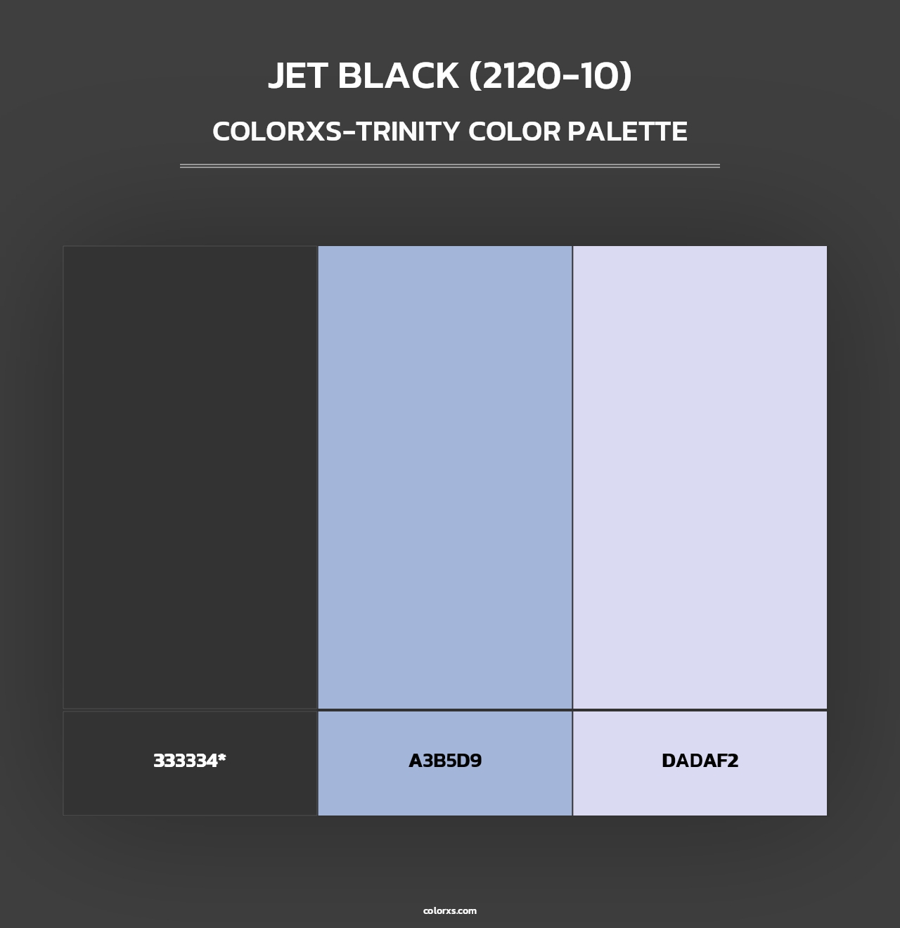Jet Black (2120-10) - Colorxs Trinity Palette