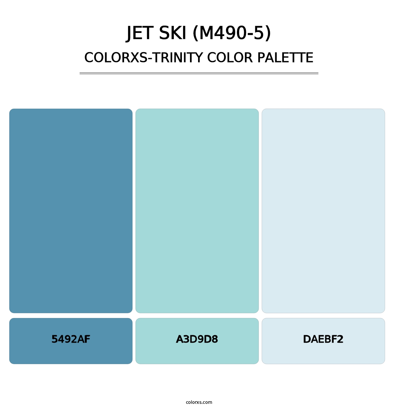 Jet Ski (M490-5) - Colorxs Trinity Palette