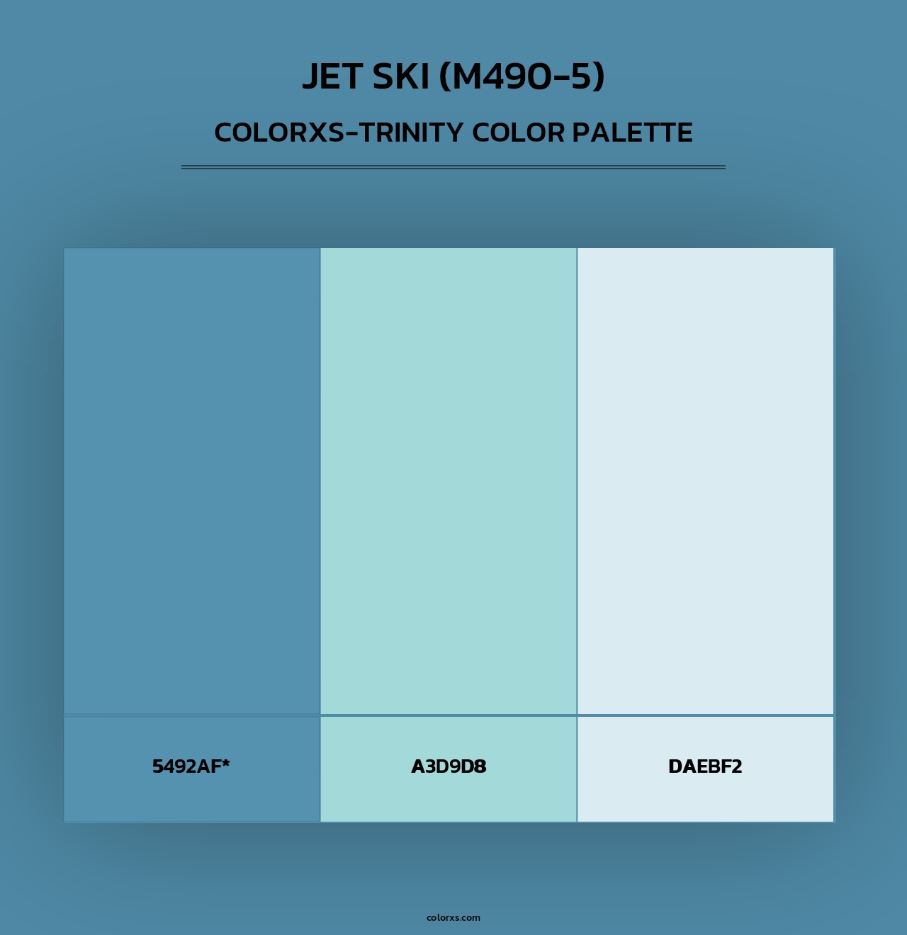 Jet Ski (M490-5) - Colorxs Trinity Palette