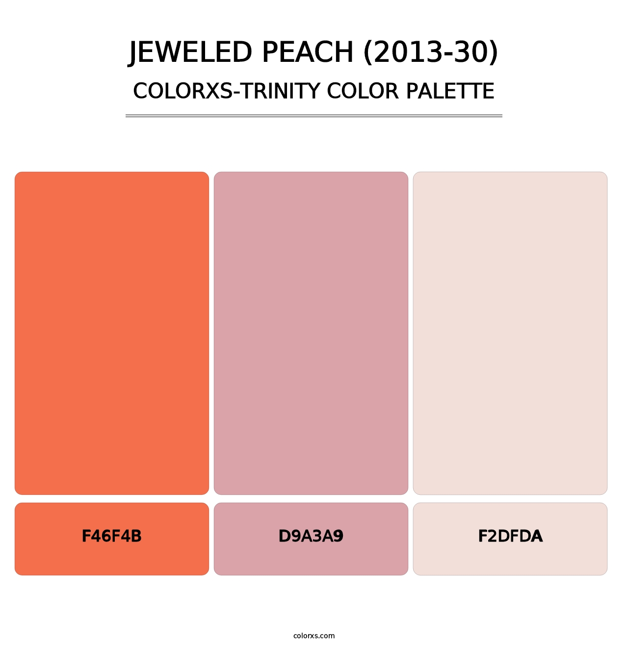 Jeweled Peach (2013-30) - Colorxs Trinity Palette