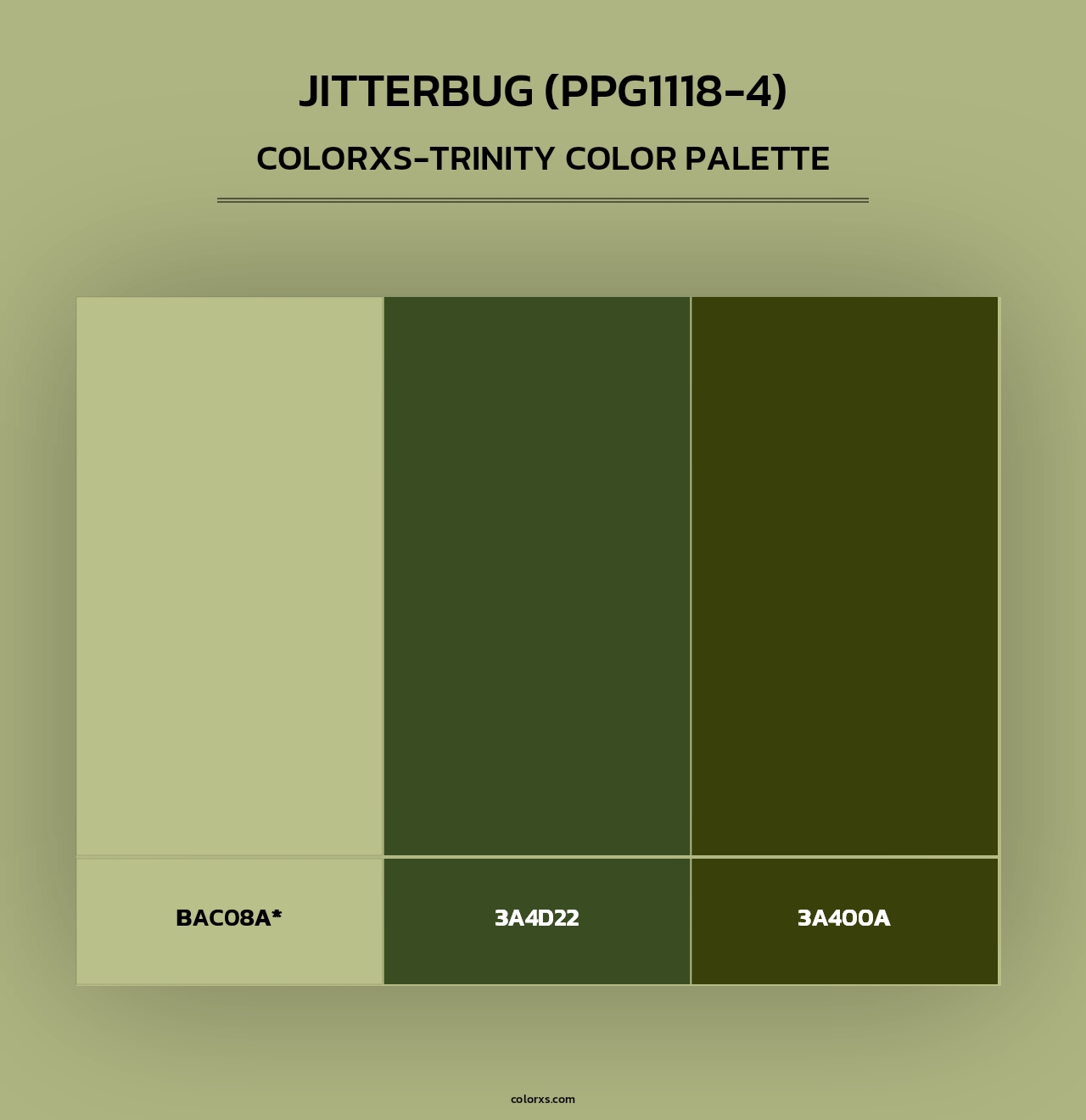Jitterbug (PPG1118-4) - Colorxs Trinity Palette