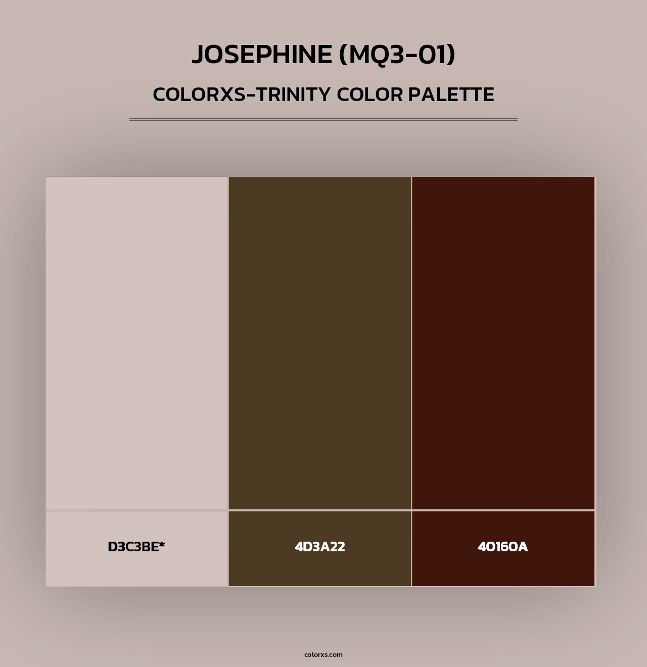 Josephine (MQ3-01) - Colorxs Trinity Palette