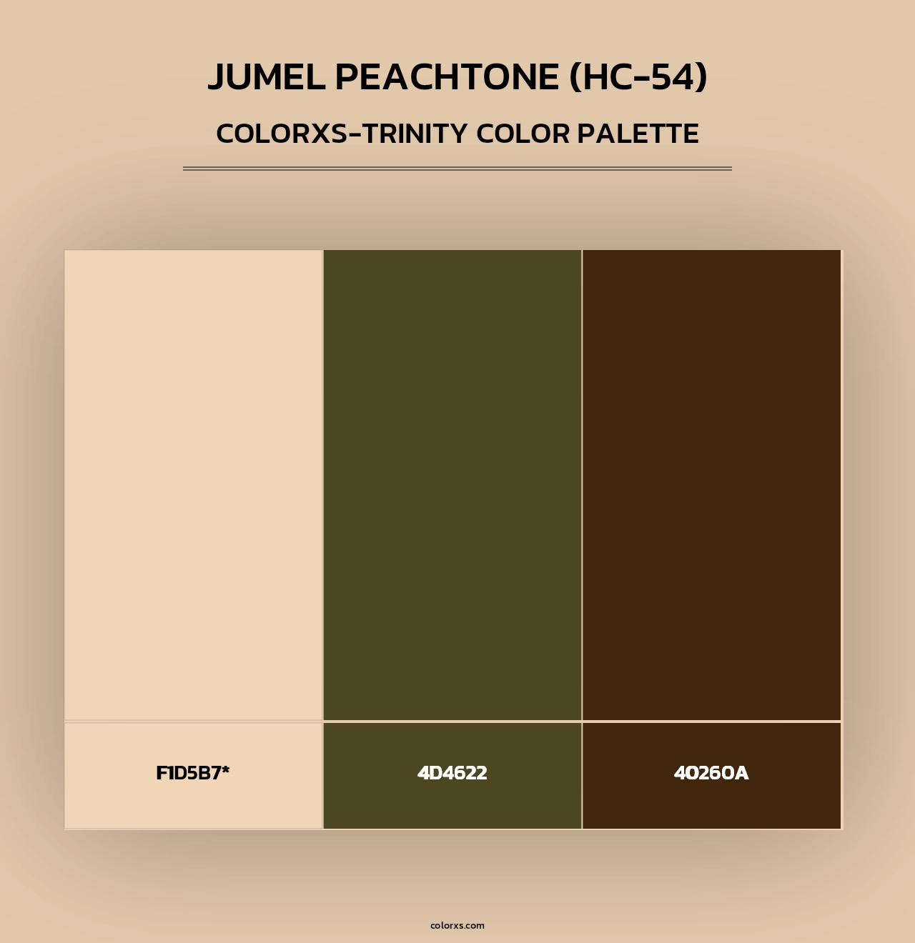 Jumel Peachtone (HC-54) - Colorxs Trinity Palette