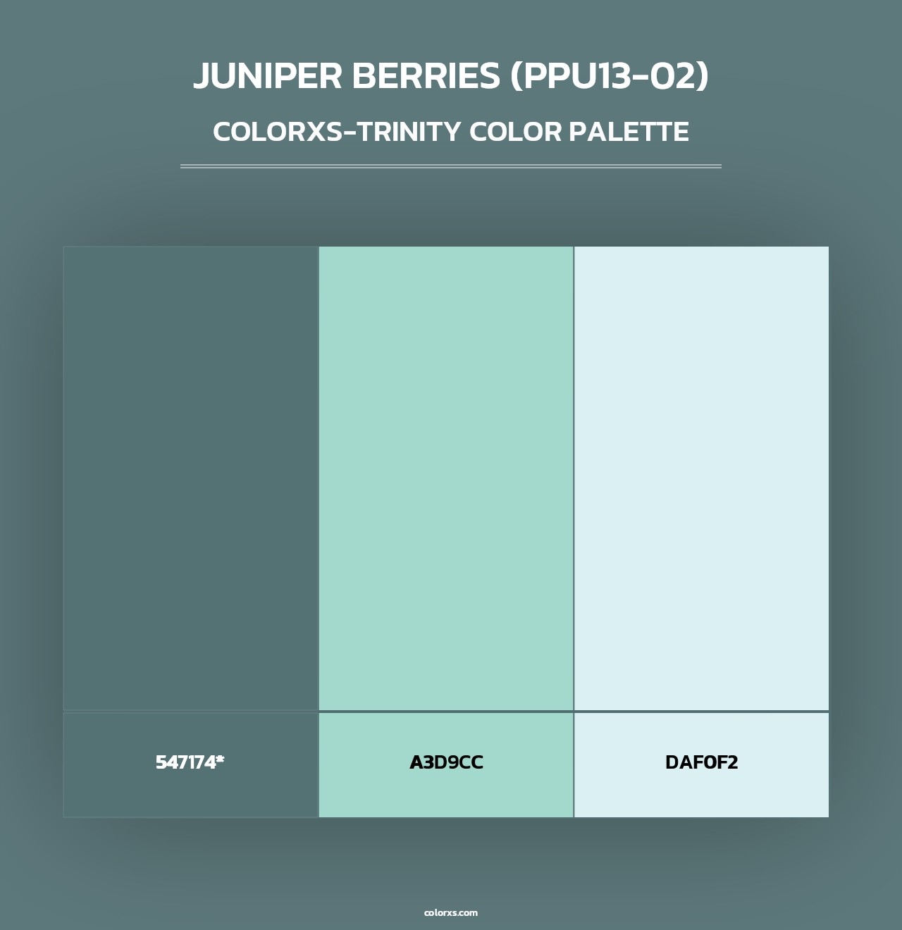 Juniper Berries (PPU13-02) - Colorxs Trinity Palette