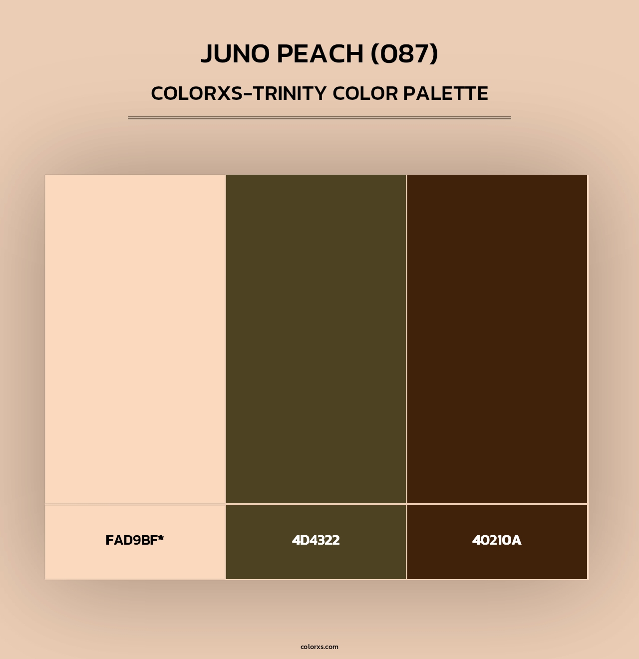 Juno Peach (087) - Colorxs Trinity Palette