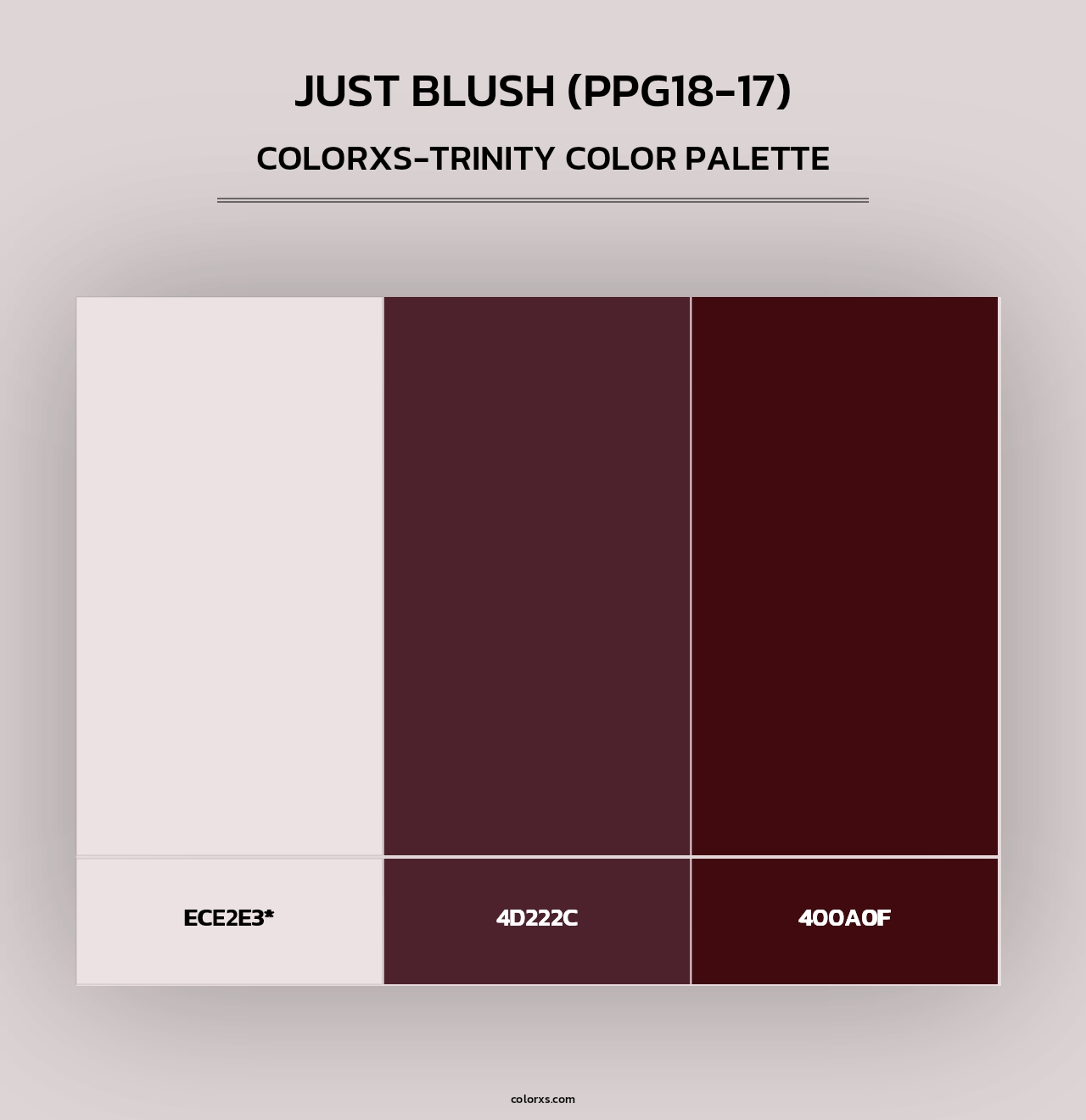 Just Blush (PPG18-17) - Colorxs Trinity Palette