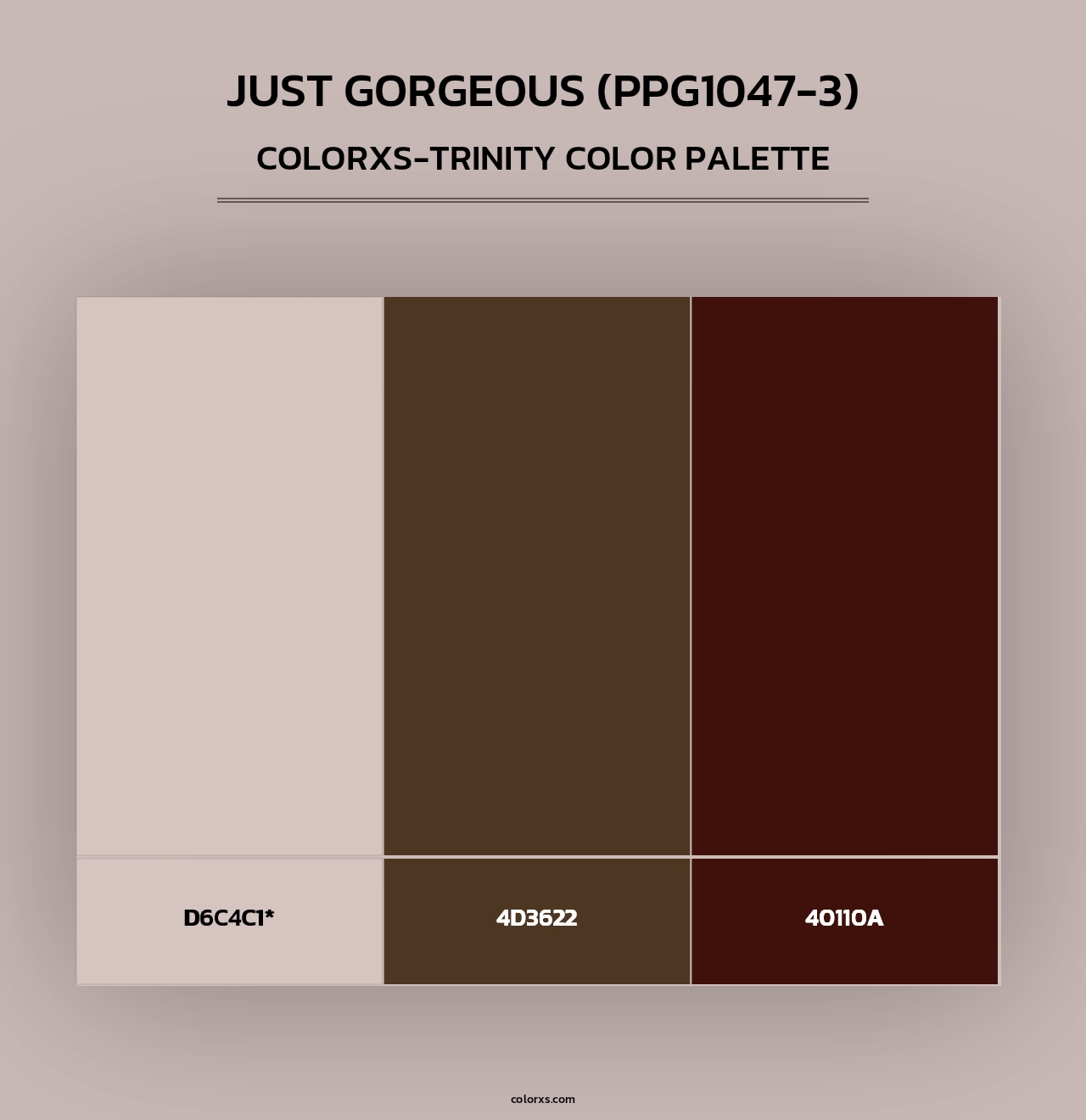 Just Gorgeous (PPG1047-3) - Colorxs Trinity Palette