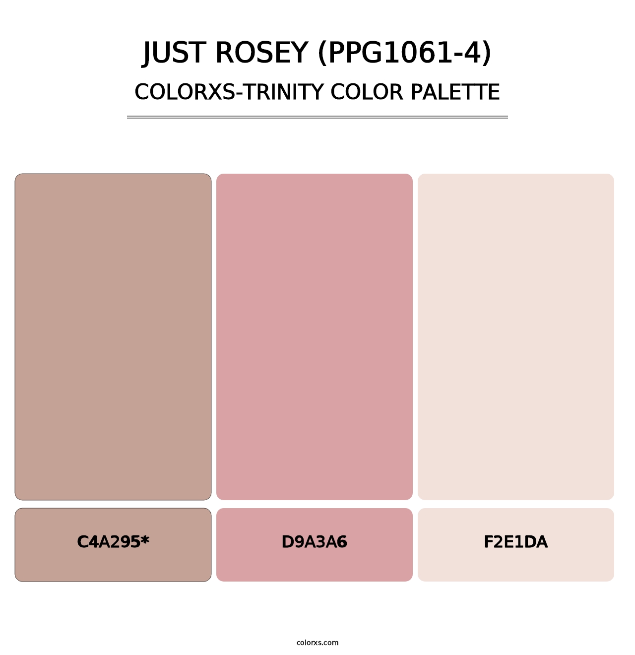 Just Rosey (PPG1061-4) - Colorxs Trinity Palette