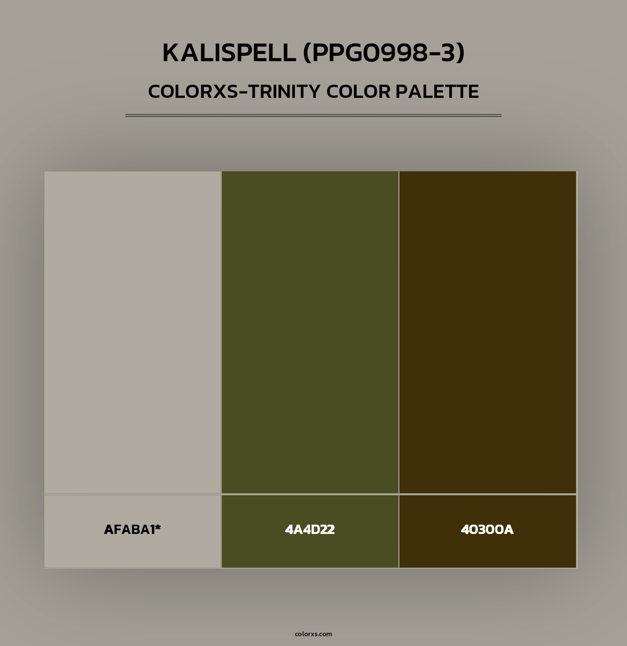 Kalispell (PPG0998-3) - Colorxs Trinity Palette