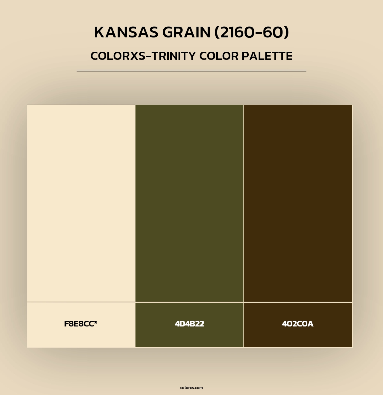 Kansas Grain (2160-60) - Colorxs Trinity Palette