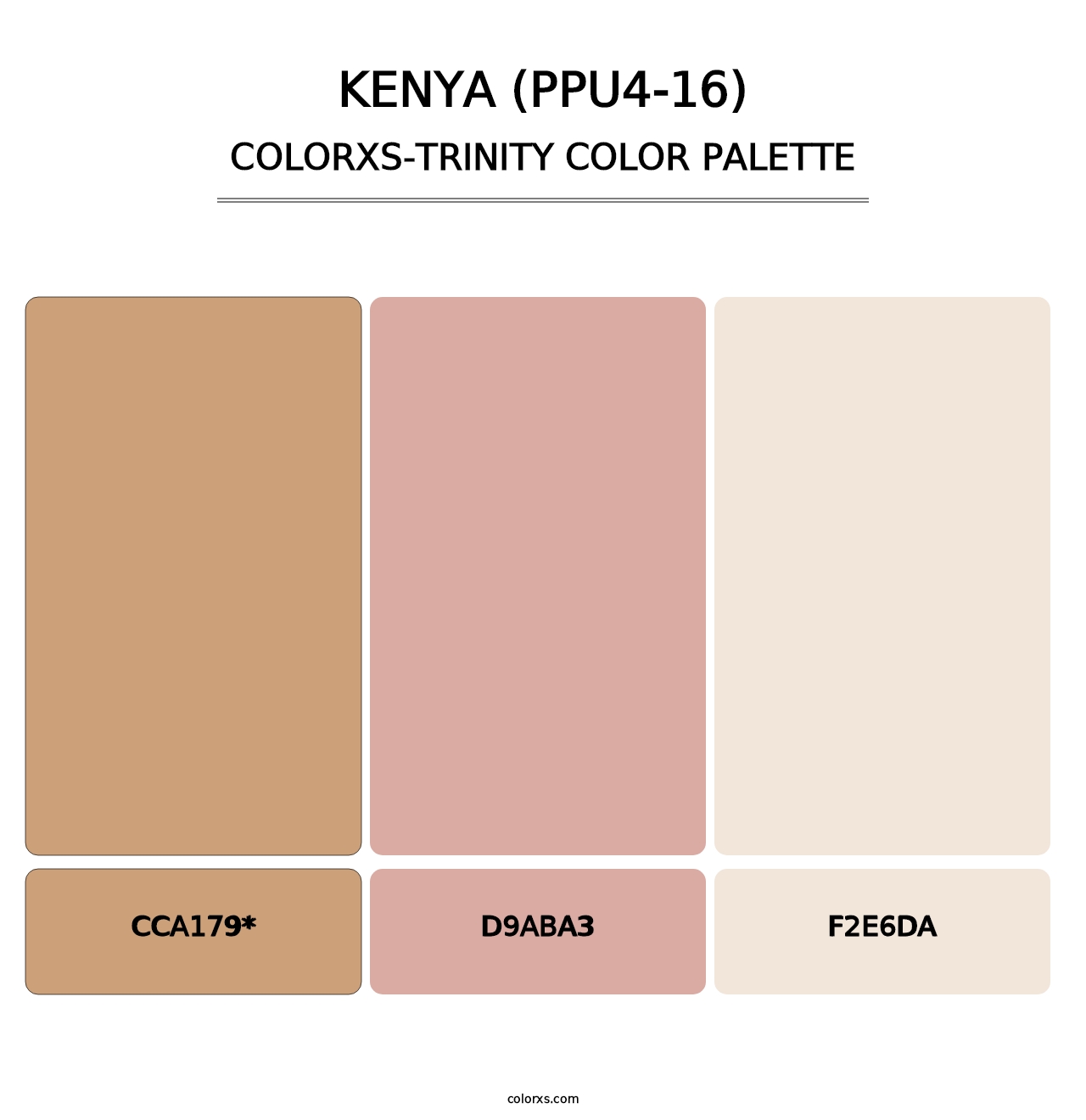 Kenya (PPU4-16) - Colorxs Trinity Palette