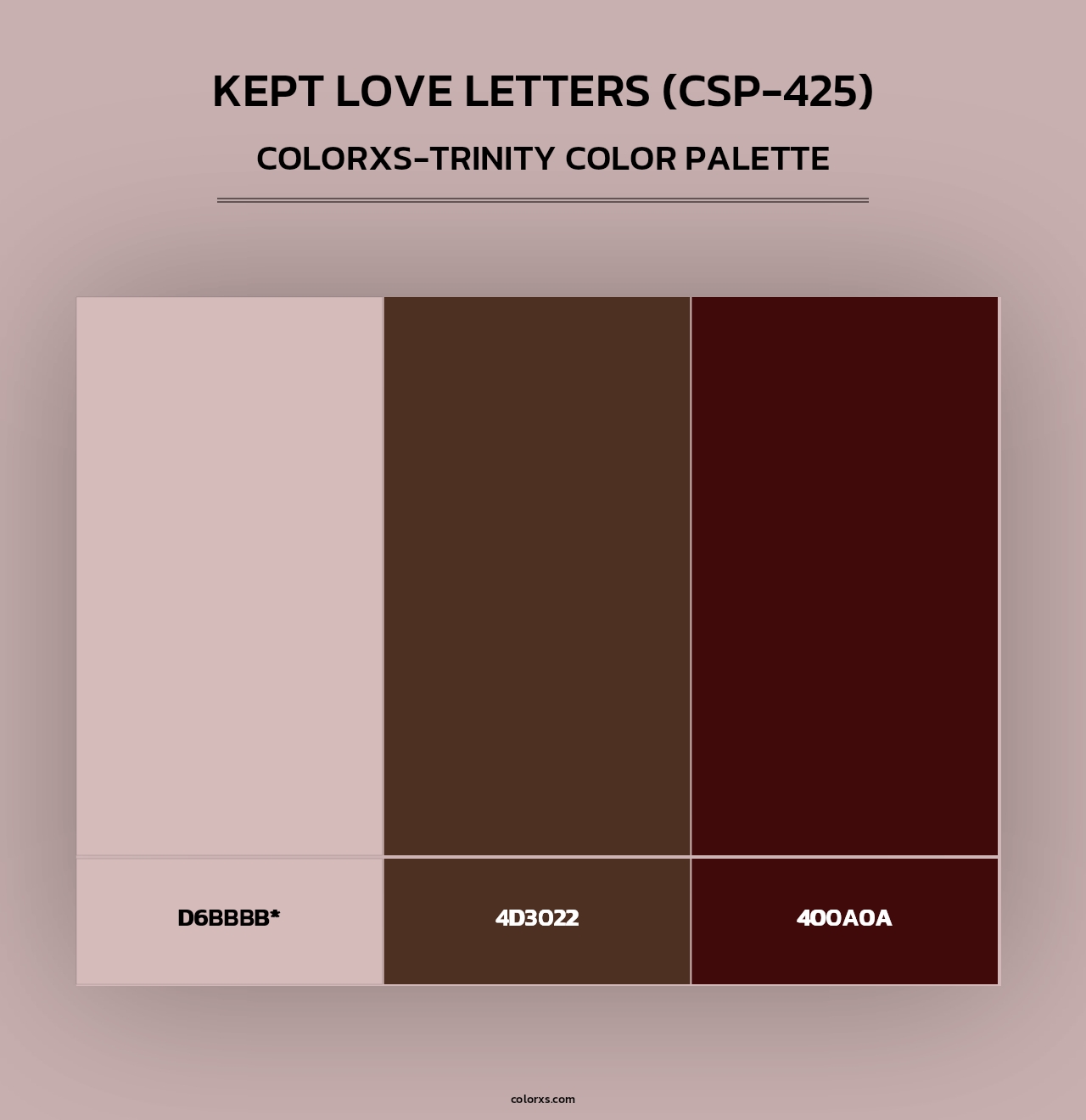 Kept Love Letters (CSP-425) - Colorxs Trinity Palette