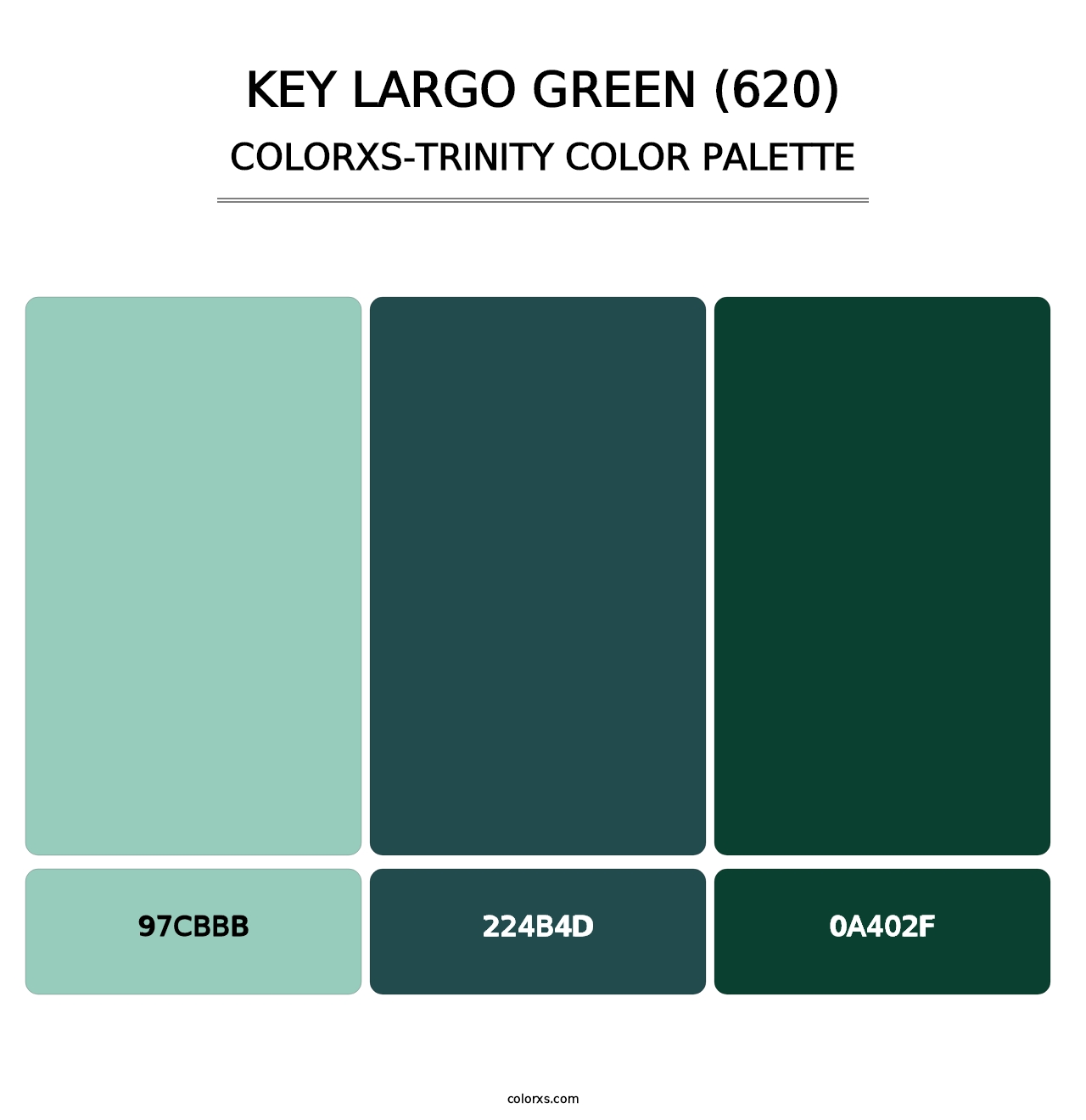 Key Largo Green (620) - Colorxs Trinity Palette