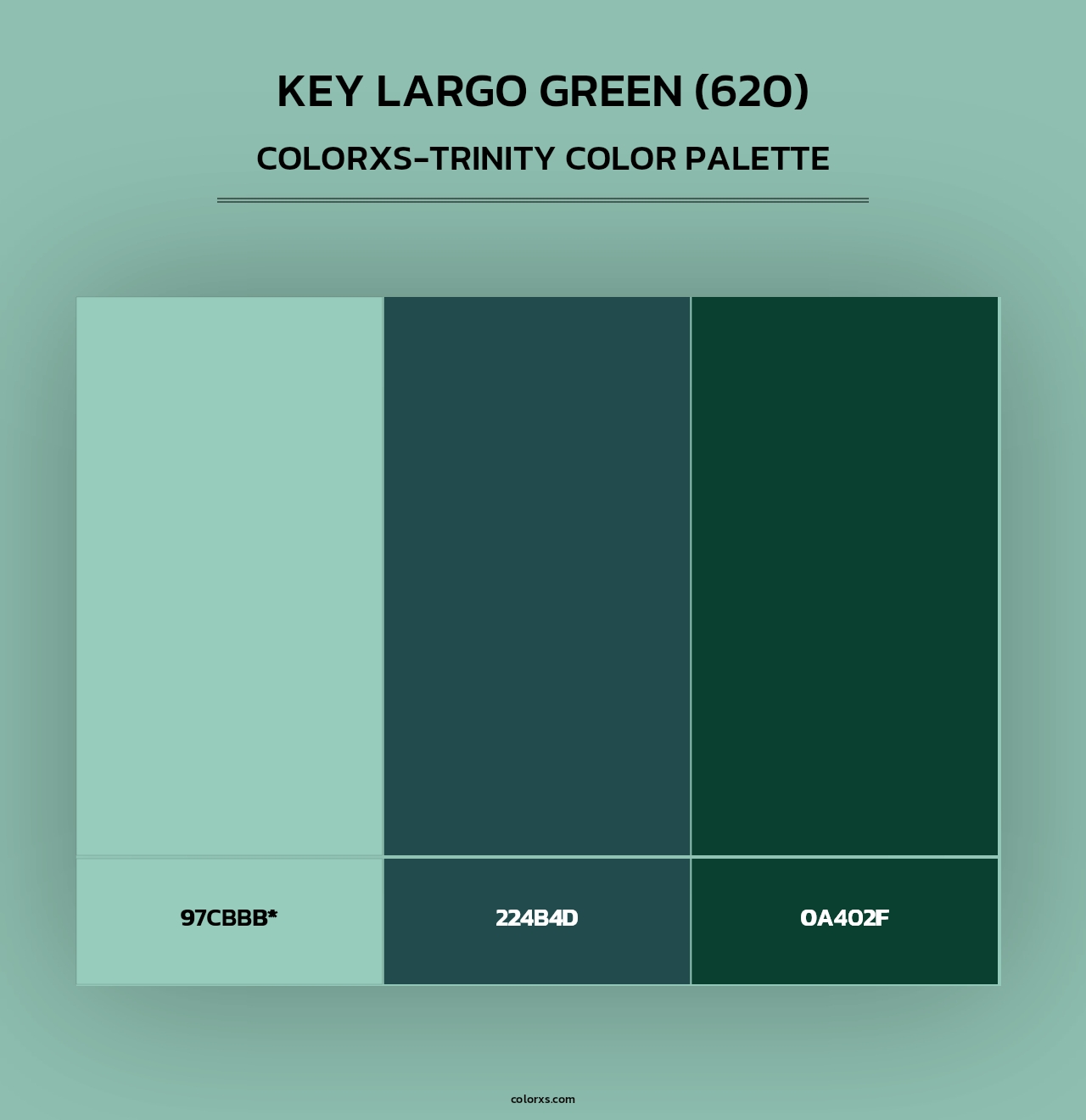 Key Largo Green (620) - Colorxs Trinity Palette