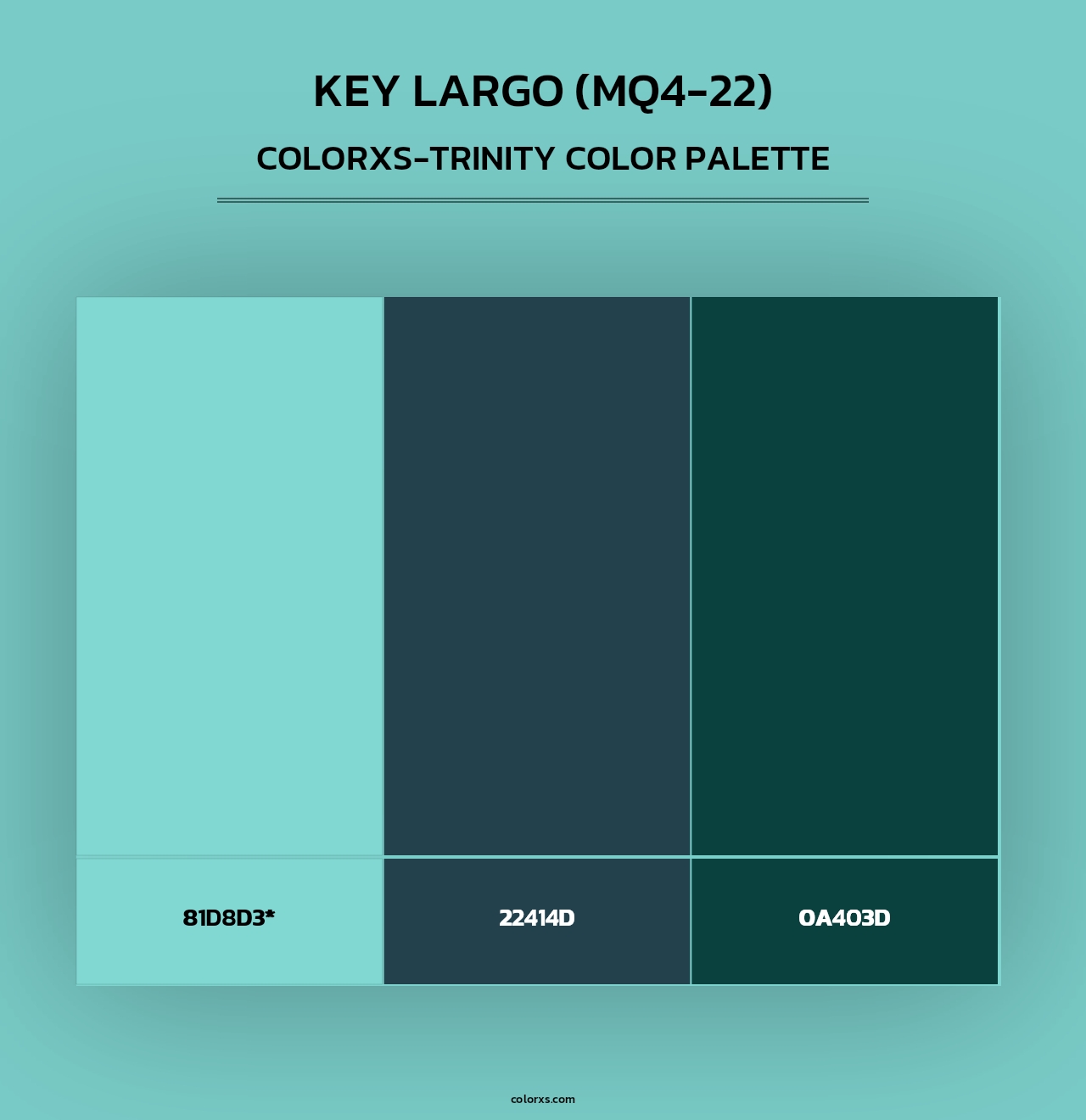 Key Largo (MQ4-22) - Colorxs Trinity Palette
