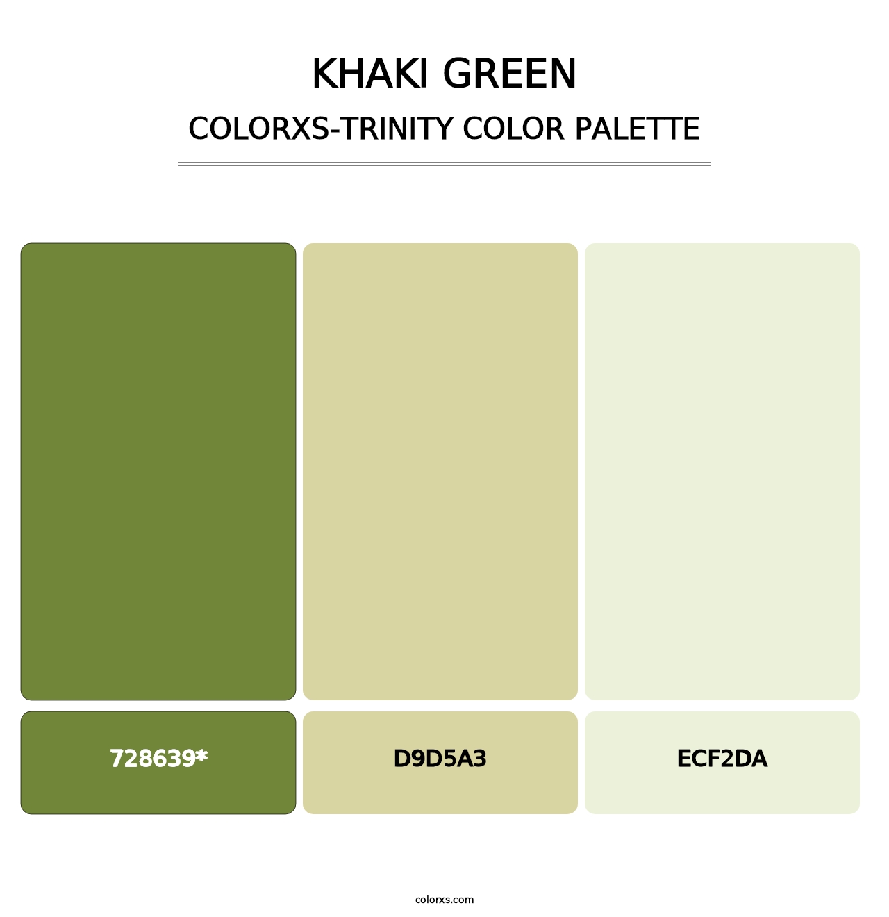 Khaki Green - Colorxs Trinity Palette