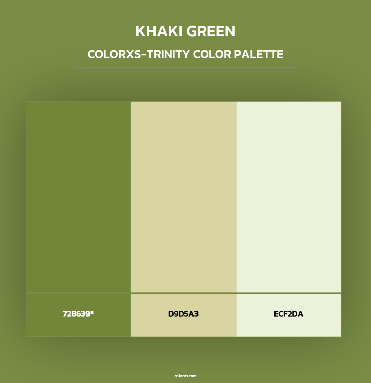 Khaki Green - Colorxs Trinity Palette